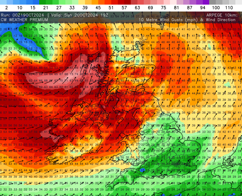 CW Weather Wind data